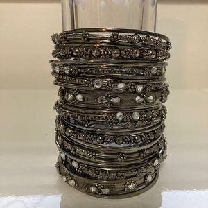 Gilt Group silver bracelet stack